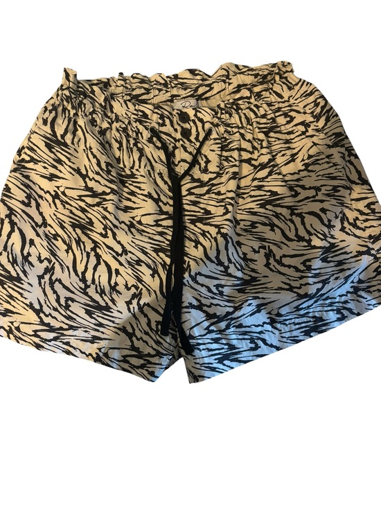 Rails Pants - Rails Black and Cream Abstract Print Elastic Waist Shorts Women’s Size M